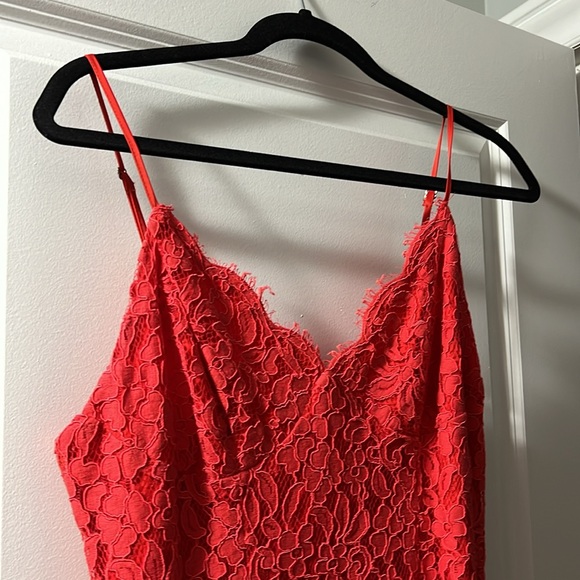 L’atiste knee length coral lace dress - Picture 3 of 4